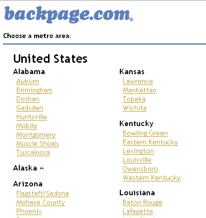 Read more about the article Backpage.com to Suspend Certain Areas of Personals and Adult Sections