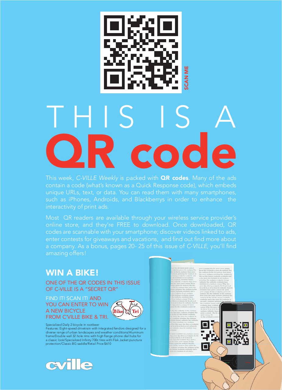 Read more about the article C-Ville Weekly Publishes QR Code Issue