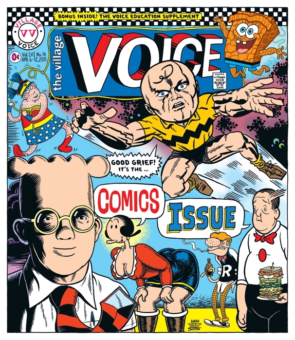 Read more about the article Cartoonist Ward Sutton’s Village Voice Cover Called a ‘Glorious Menagerie of Mashups’
