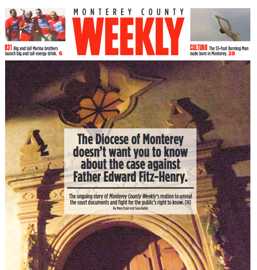 Read more about the article Monterey County Weekly Wins Release of Records in Priest Sex-Abuse Case