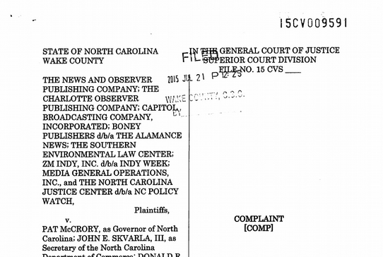Read more about the article INDY Week Sues Gov. and State of North Carolina